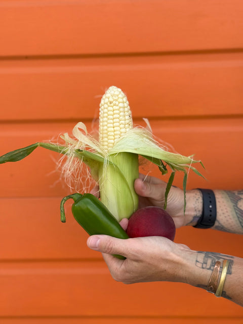 Sweet Corn + Roasted Jalapeno Hot Sauce