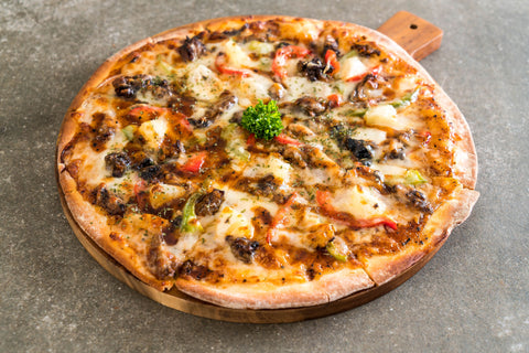 Sirloin Steak Pizza with Jamberry Sriracha