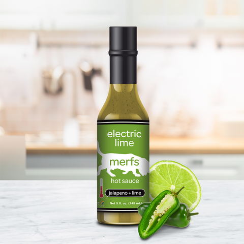 Electric Lime Hot Sauce - Merfs Condiments