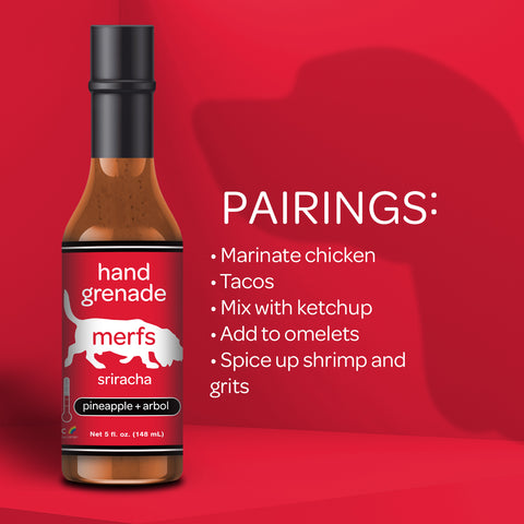 Hand Grenade Sriracha - Merfs Condiments
