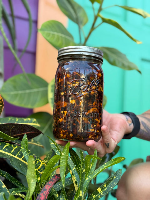 Chili Oil with Peanuts + Guajillo