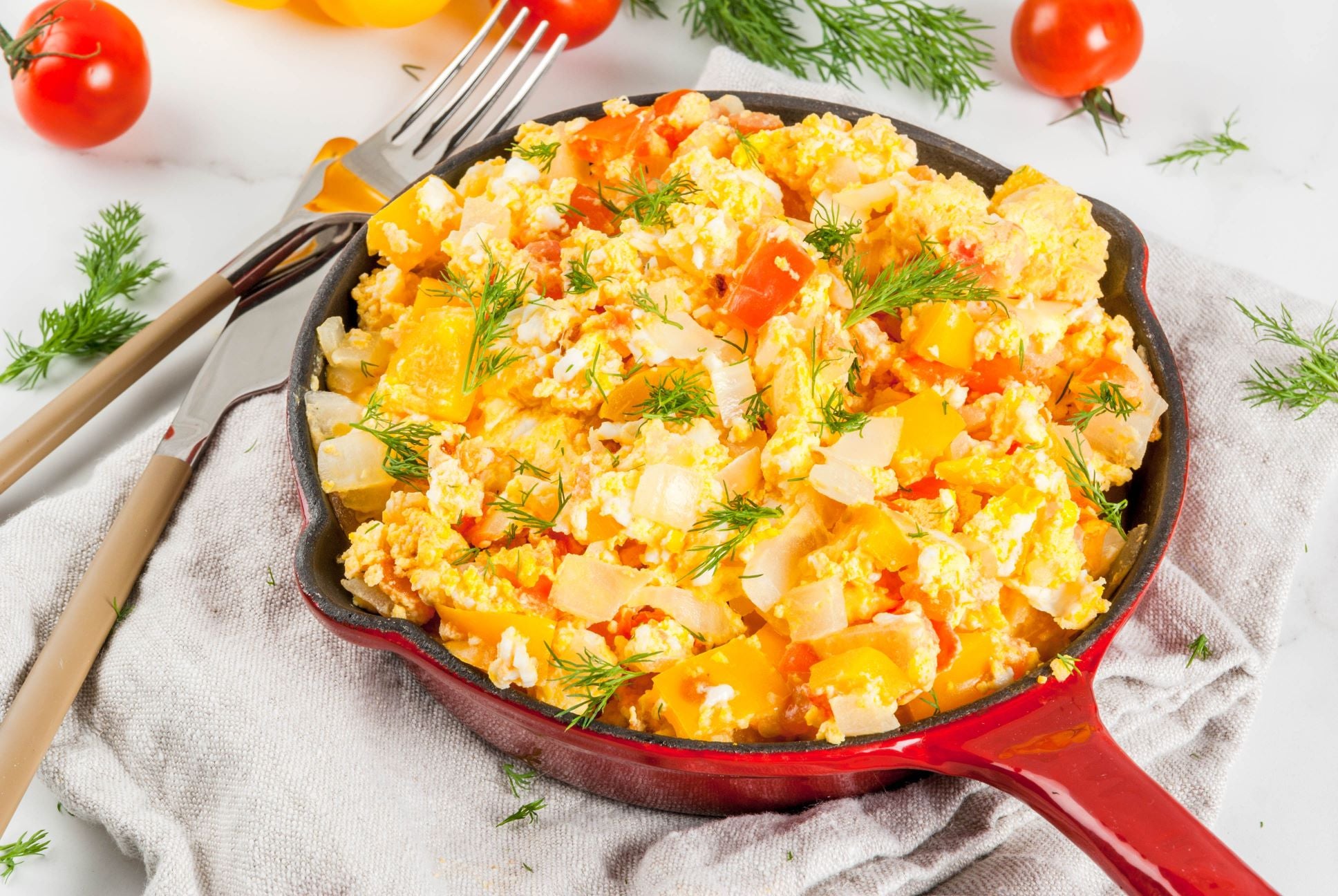 Mexican Style Scrambled Eggs with Electric Lime Hot Sauce